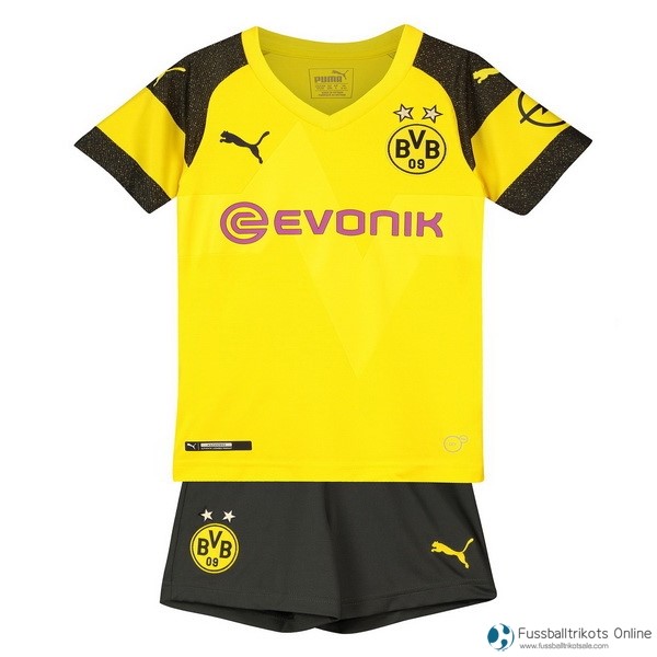 Borussia Dortmund Trikot Heim Kinder 2018-19 Gelb Fussballtrikots Günstig